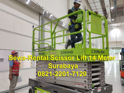 sewa scissor lift harga murah Jombang
