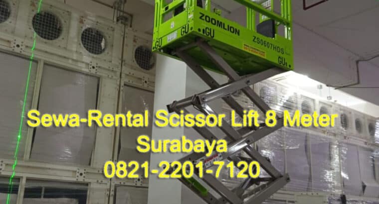 Sewa Scissor lift 10meter-16meter Pandaan-Surabaya