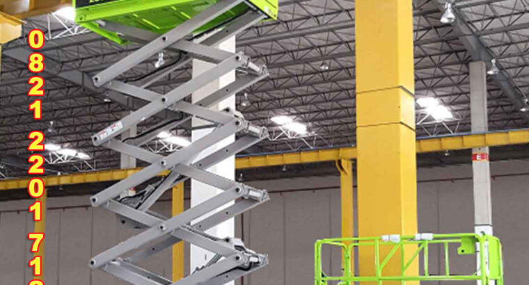 Harga sewa scissor lift dan boom lift Surabaya