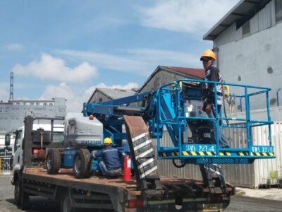 Sewa Boom lift lengkap terpercaya Pasuruan jatim