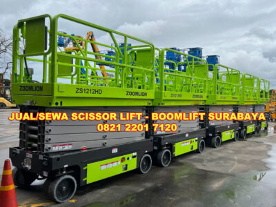 Promo sewa Scissor lift, Boomlift Murah Gresik