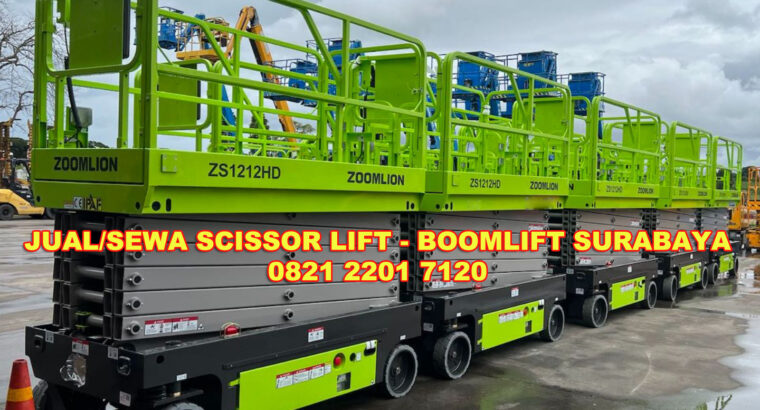Promo sewa Scissor lift, Boomlift Murah Gresik