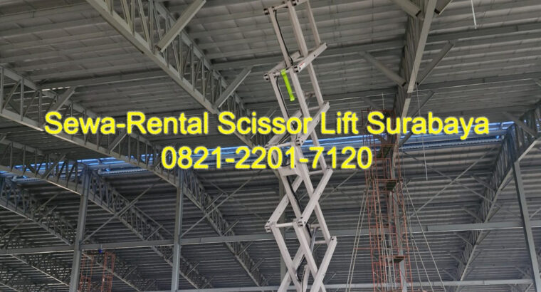 Promo sewa Scissor lift, Boomlift Murah Gresik