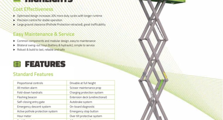 Sewa Scissor lift di Batang,Grobogan,Jepara,Kudus